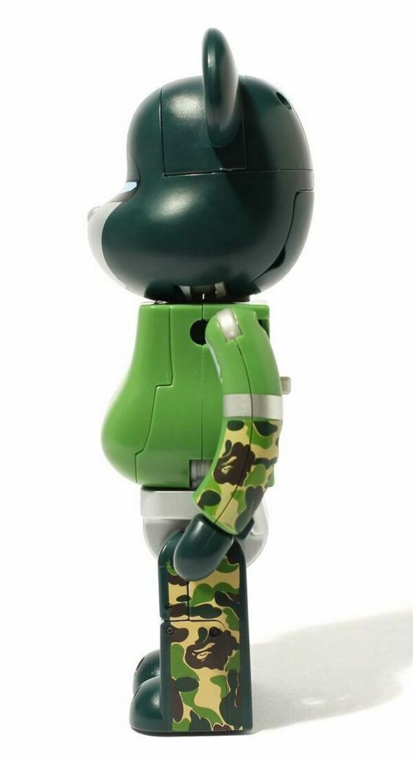 BE@RBRICK x Transformers Optimus Prime Bape Green Exclusive In-Hand Images
